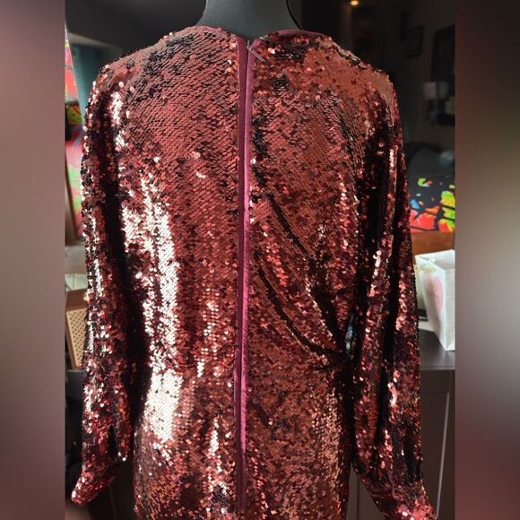 Ted Baker Evening Dress 'EMALEEE' in Carmine Red in size 2 - Picture 12 of 16